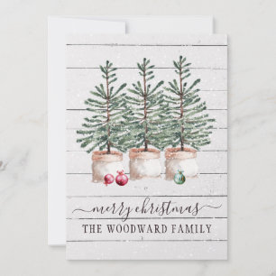 Cartões de Natal Rustic Tres
