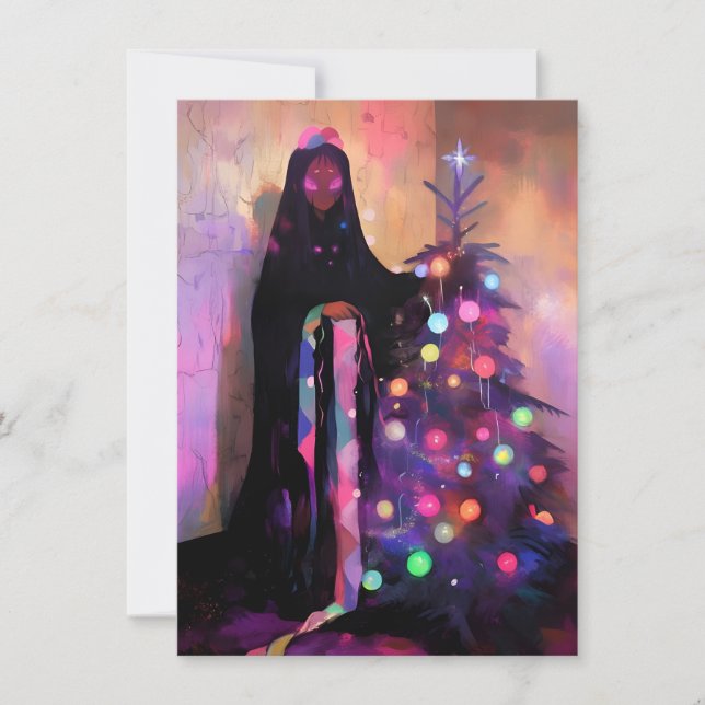 Cartões de Natal Sombrios Únicos (Frente)