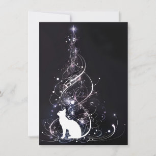 Cartões de Natal Únicos de Gato Preto