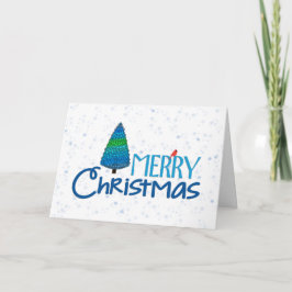 Cartões de natal Vermelho de Natal Azul