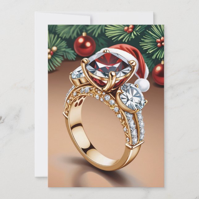 cartões de Natal vermelhos e verdes para salvar a  (Frente)