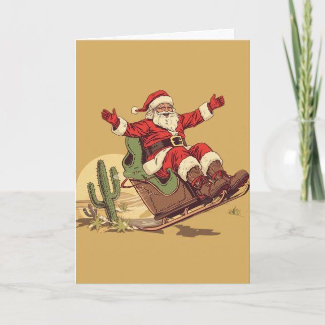 Cartões de Natal Vintage do Sudoeste (Frente)