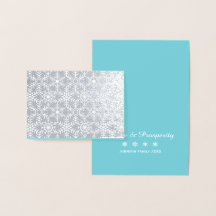 Cartões de natal Web com Floco de Neve Moderno de 