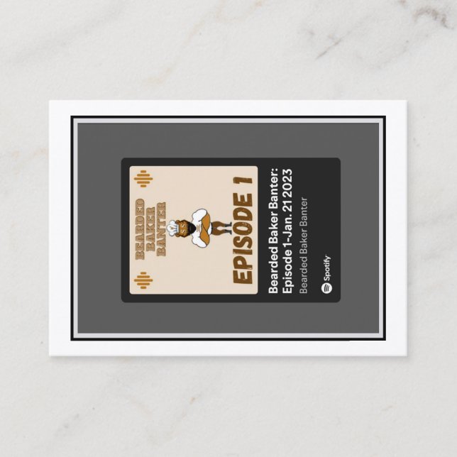 Cartões de Negociação Baker Bearded Banter: Episód (Frente)