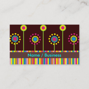 Cartões de negócio retros