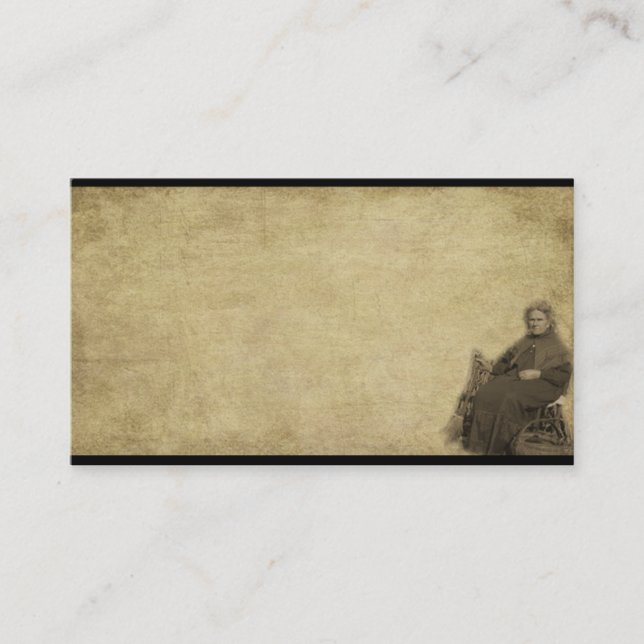 Cartões de negócios da senhora Ela Cadeira Prim de (Frente)