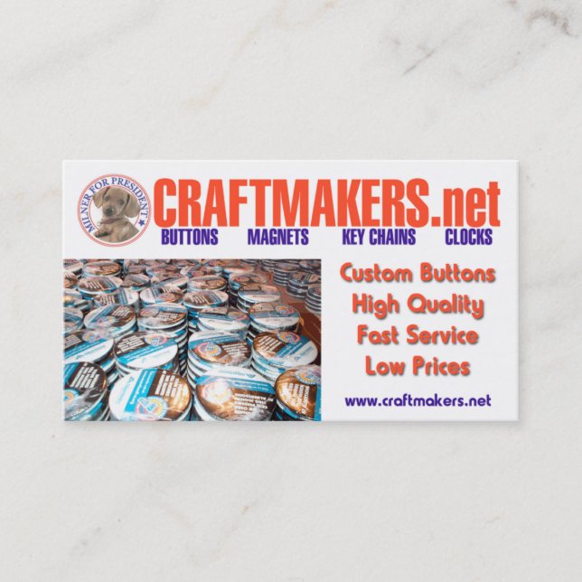 CARTÕES de negócios de CRAFTMAKERS.net (Frente)