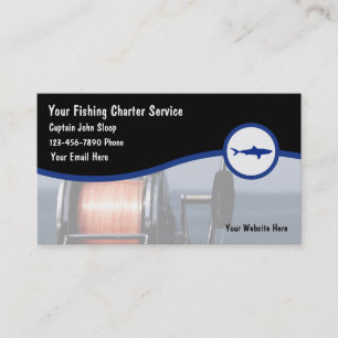 Cartões de Negócios de Pesca