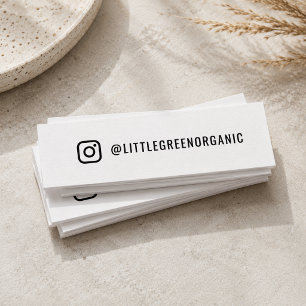 Cartões de Negócios do Instgram Cartão Personali