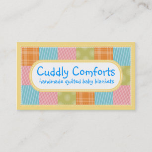 Cartões de negócios estofando dos artesanatos da