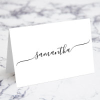 Cartões de Nome com Assinatura Simples Swash