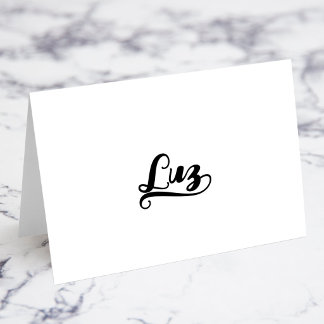 Cartões de Nome com Letra Bold Brush Z Swash