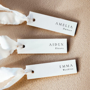 Cartões de Nome de Cadeira de Casamento Minimalist