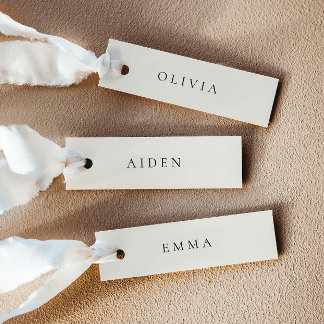 Cartões de Nome de Casamento Creme
