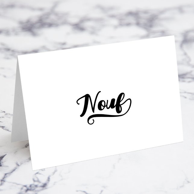 Cartões de Nome e Local com Script Bold Brush F Sw (Bold Brush Script F Swash Name Place Cards)