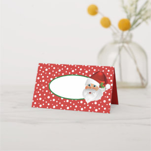 Cartões de Nome - Papais noeis de Natal