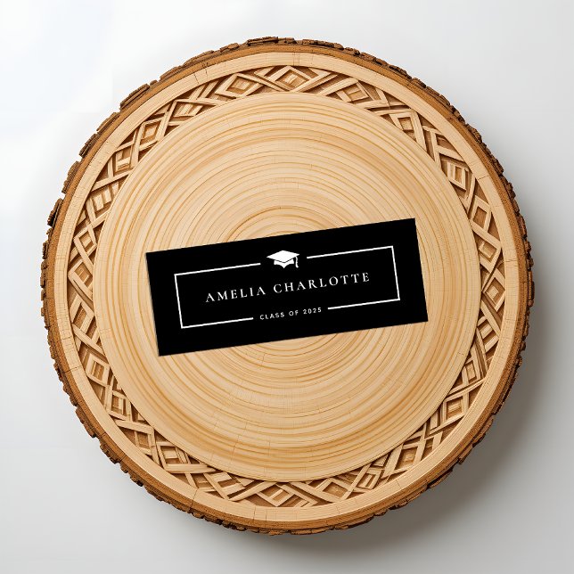 Cartões de Nome para Graduação 2025 - Negra Sonole (Criador carregado)