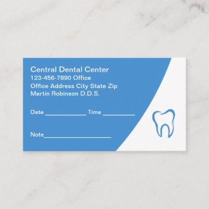 Cartões de Nomeação de Dentista Moderno Negrito