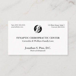 Cartões de Nomeação Quiropráticos de Layout Tradic