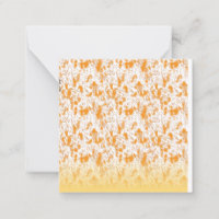 Cartões de Nota Abstratos Laranja | Papelaria Chic