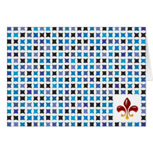 Cartões de Nota Azul Tradicional