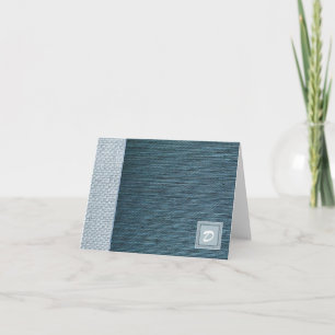 Cartões de Nota com Design Moderno Monogramado