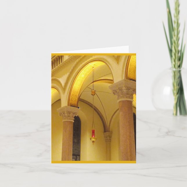 Cartões de nota da Igreja e da Lâmpada Santuária (Frente)