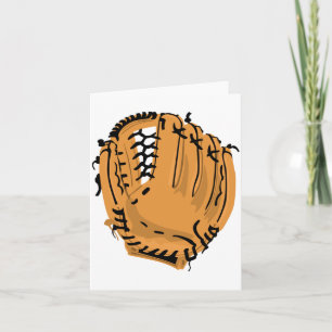 Cartões de nota da luva de basebol