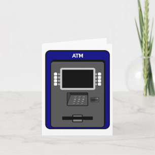 Cartões de nota da máquina do ATM
