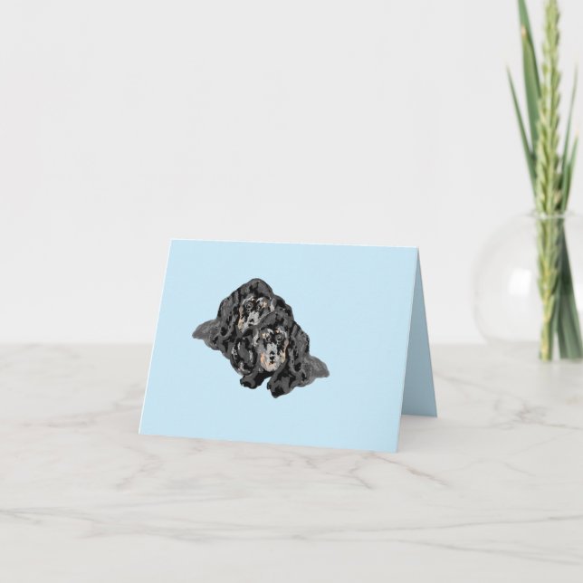 Cartões de Nota: Dachshund (Frente)