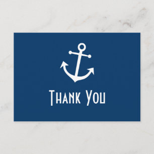 Cartões de Nota de Agradecimento Âncora de Barco (