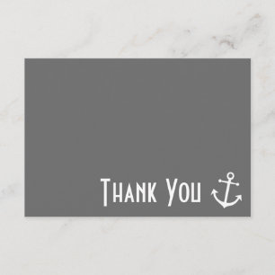 Cartões de Nota de Agradecimento Âncora de Barco (