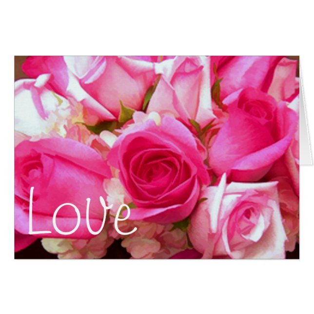 Cartões de Nota de Amor (Frente Horizontal)