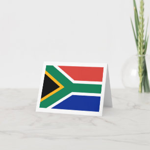 Cartões de nota de bandeira sul-africano