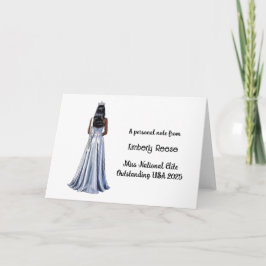 Cartões de Nota de Beleza Personalizados da Rainha