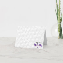 Cartões de Nota de Correspondência de Knit Persona