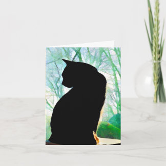 Cartões de Nota de Gato Preto