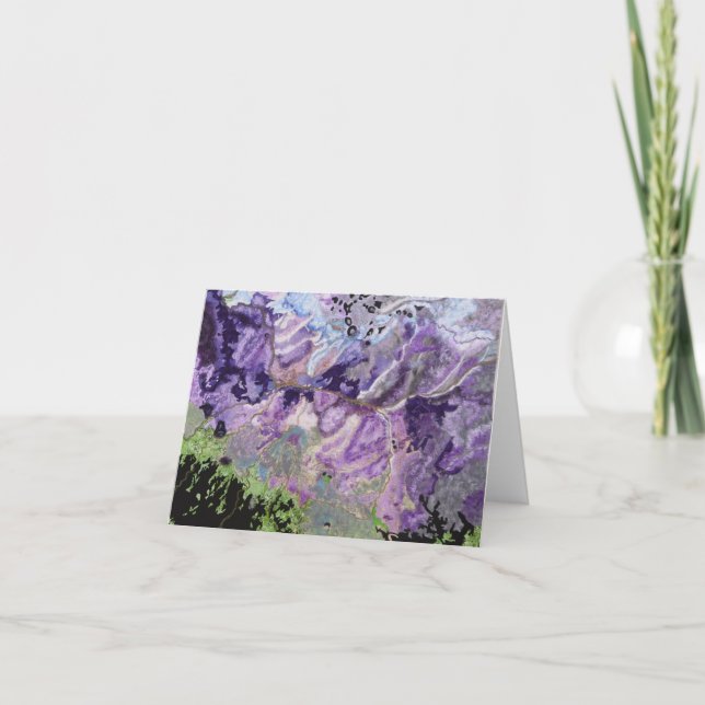 Cartões de Nota de Imagens do GIS por Satélite par (Frente)