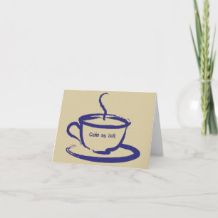 Cartões de nota de Lait de Au de café