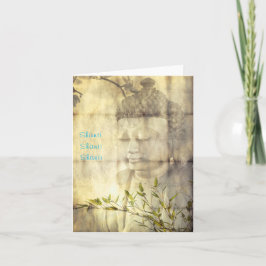 Cartões de Nota de Meditação de Yoga Buda Shanti (
