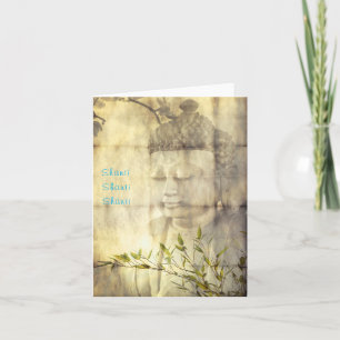 Cartões de Nota de Meditação de Yoga Buda Shanti (