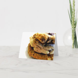 Cartões de Nota de Pilha de Cookies Chip de Chocol