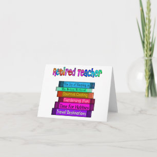 Cartões de Nota de Professores Aposentados