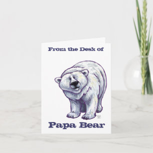 Cartões de Nota de Urso Polar do Papa Urso