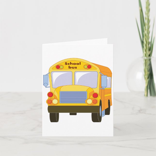Cartões de Nota do Autobus Escolar Amarelo (Criador carregado)