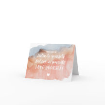 Cartões de nota encorajadores e positivos para as 