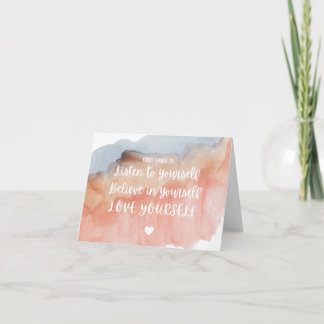 Cartões de nota encorajadores e positivos para as