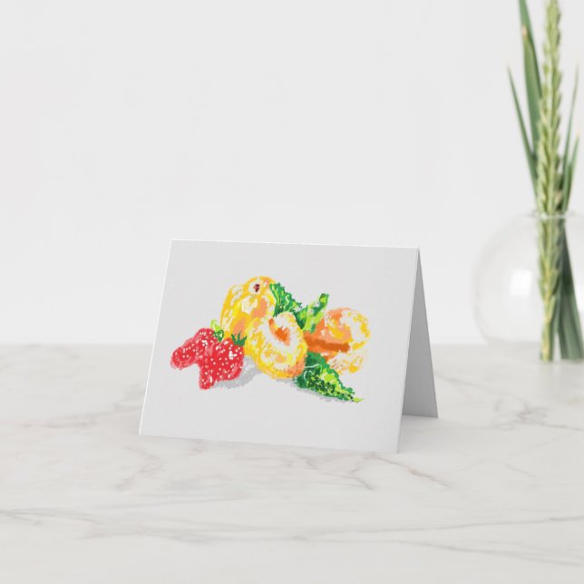 Cartões de Nota: Frutas de Amor (Frente)