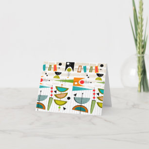 Cartões de Nota Modernos do Século médio Atômica #