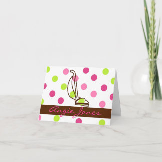 Cartões De Nota Para Serviço De Limpeza